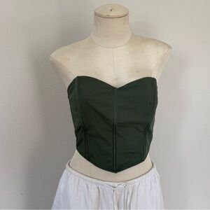 100% cotton corset style top